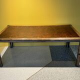 Bamboo And Burlwood Top Dining Table, Italy, 1970's