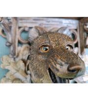 2 magnificent consoles/shelves in carved wood "FROM THE BLACK FOREST"