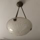 Suspension art deco en bronze vasque signée « des hanots »