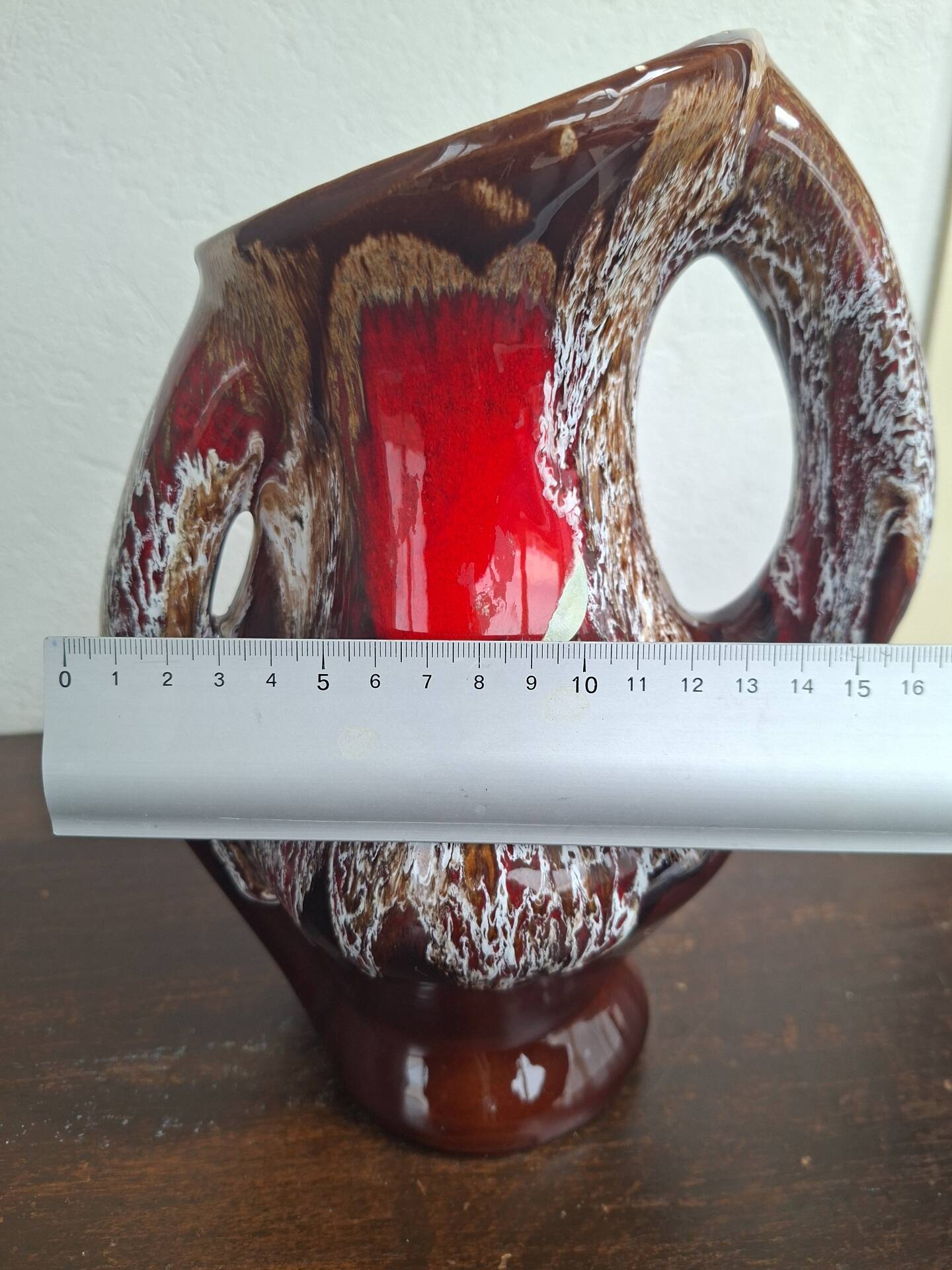 Vintage 70s Pitcher Vase - Vallauris Fat Lava Style - 24 cm
