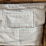 Double-colored wicker picnic case