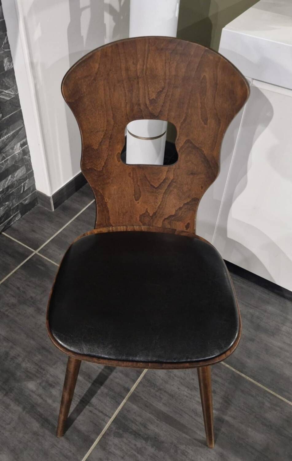 Set of 10 vintage Baumann "Gentiane" model bistro chairs, 1960s