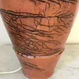Raku ceramic lamp foot