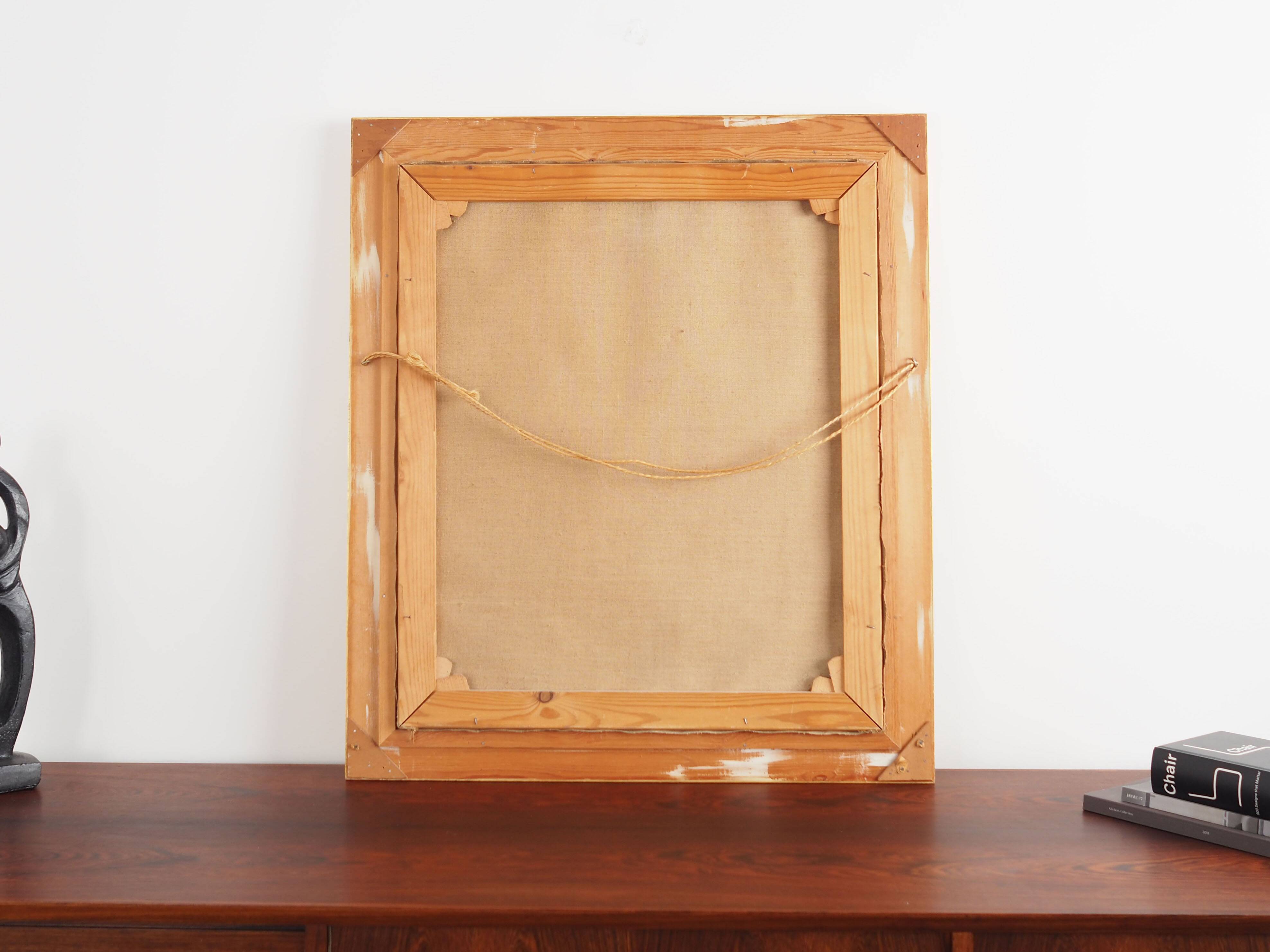 Painting „The Forest Road”, Scandinavian design, 1970s