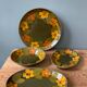 Lot de 4 plats vintage MBFA Pornic, modèle « Candice »