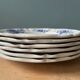 Set of 6 small plates in earthenware from Sarreguemines France, model "Romantic"