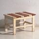Rustic low bench made of wood – Central Europe, around 1940
