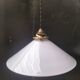 Opaline cone pendant light