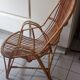 Pair of vintage rattan/wicker armchairs from the 70s