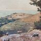 Tableau aquarelle Marine "Bréhec en Bretagne" Ernest Designolle 1850/1941