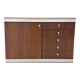 Commode en bois et aluminium, France 1970