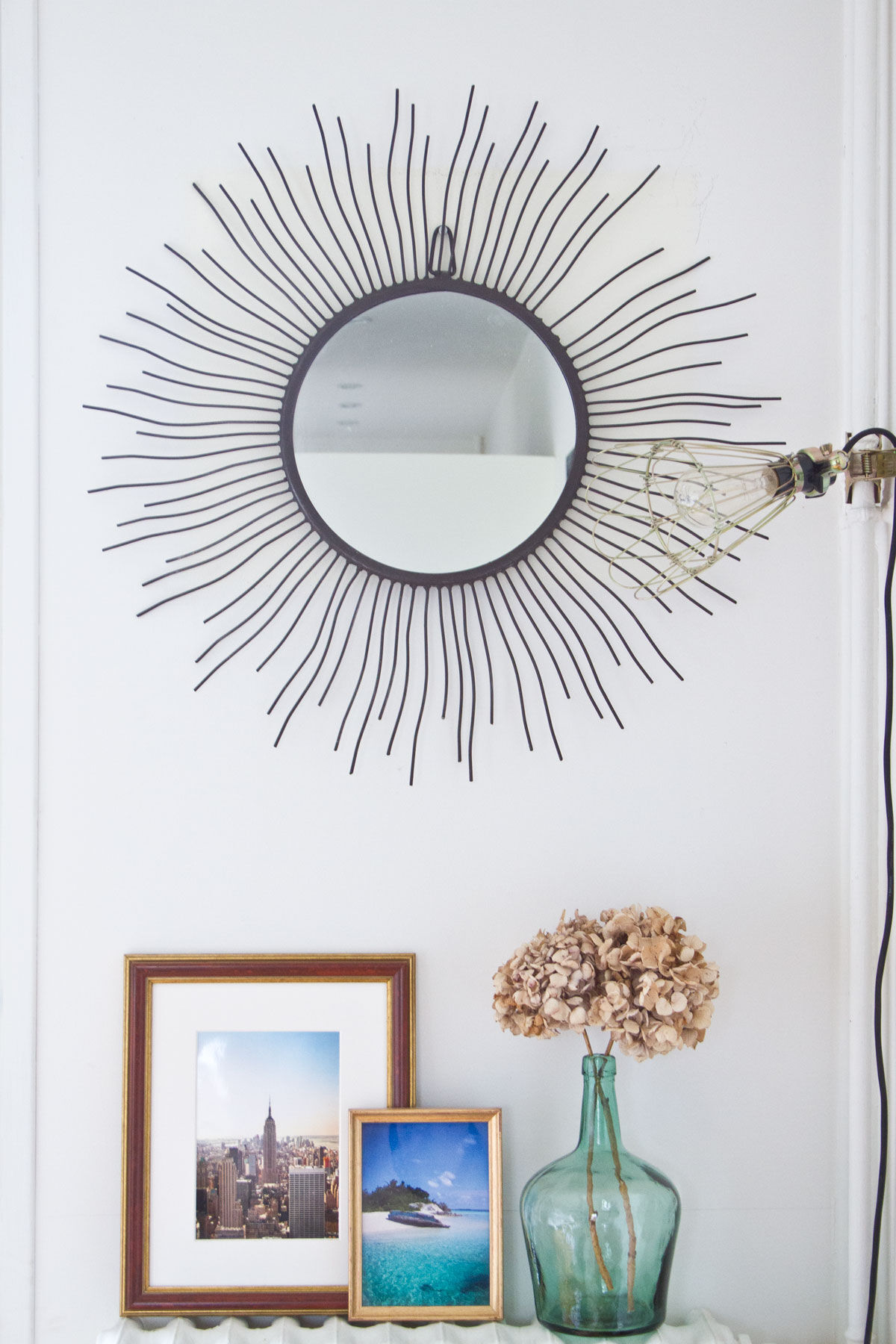 Metal sun mirror 70cm