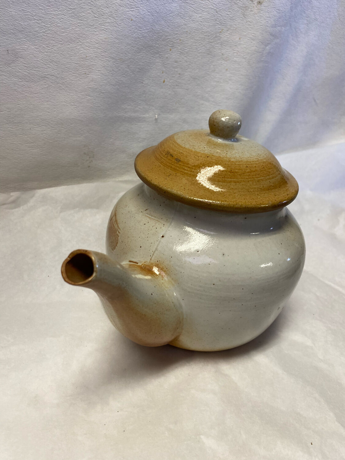 Vintage stoneware teapot