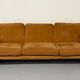 Three-seater alcantara canapé design by Tobia Scarpa for BB ITALIA vintage.