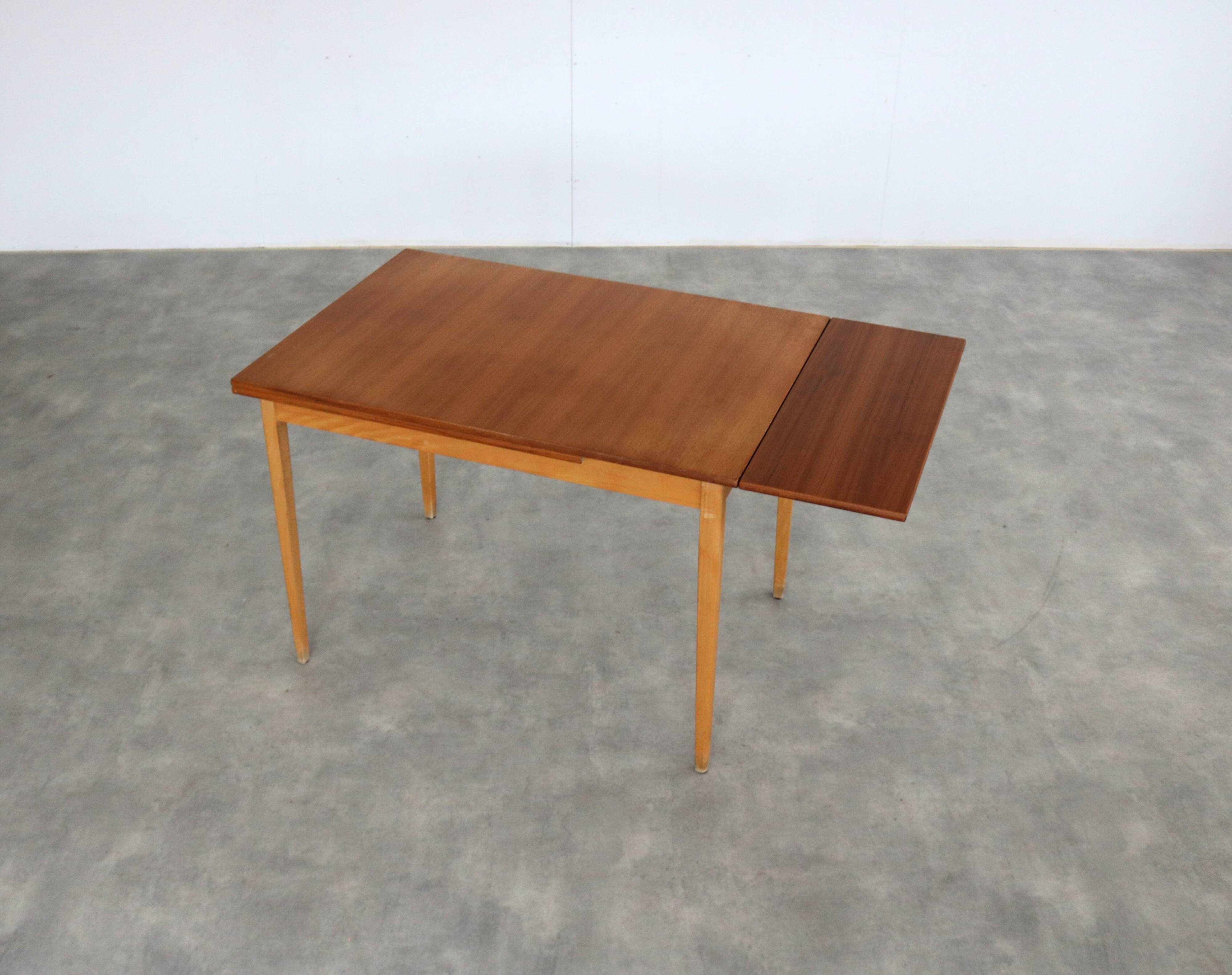 Extendable dining table, Sweden, 1960s