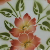 Vintage oval dish Moulin des Loups Orchies flowers