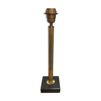 Lamp foot column metal and marble 50s