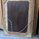 Golden Art Deco style mirror 54 x 72 cm – Geometric relief and elegance
