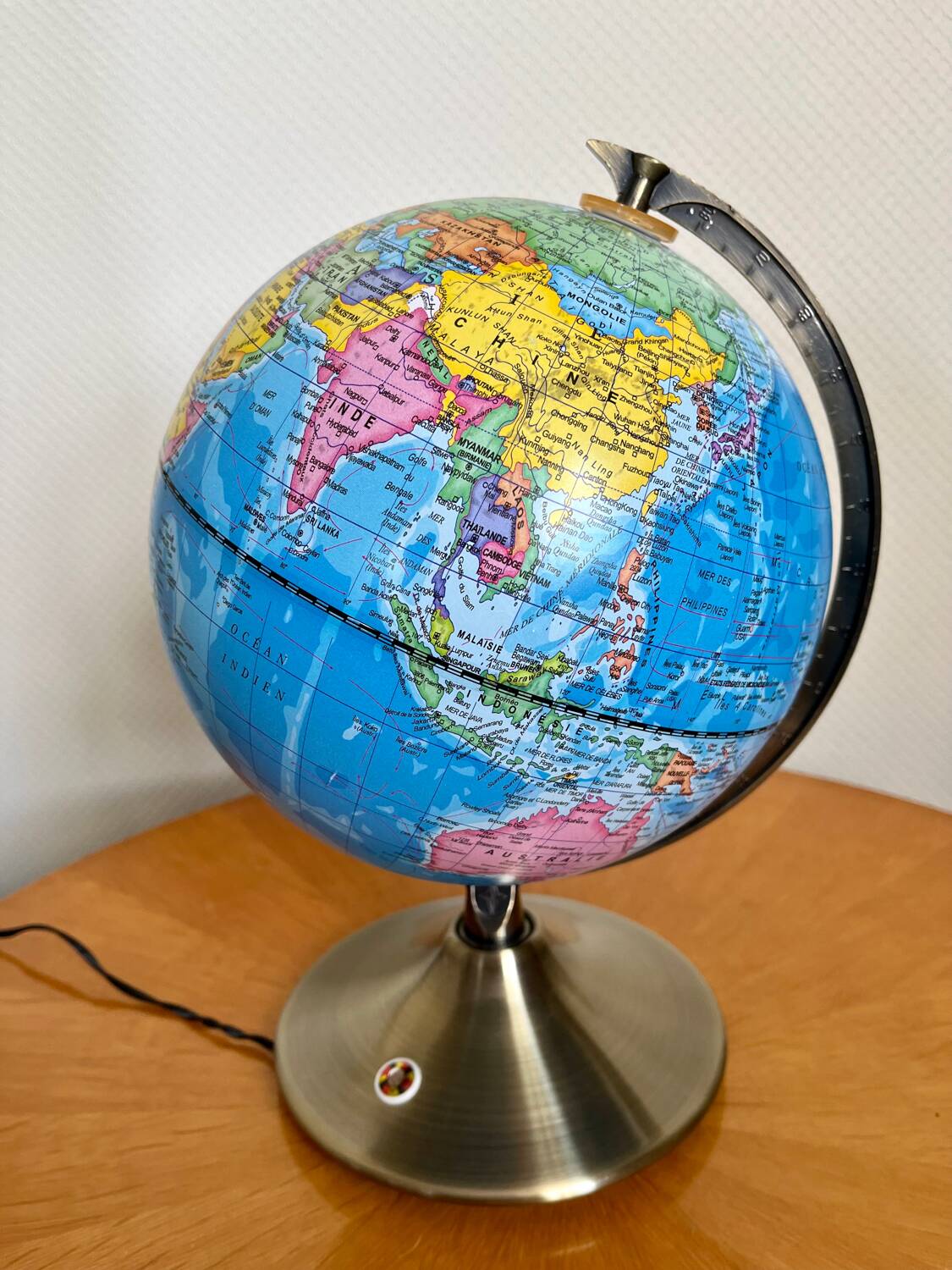 Vintage earth globe