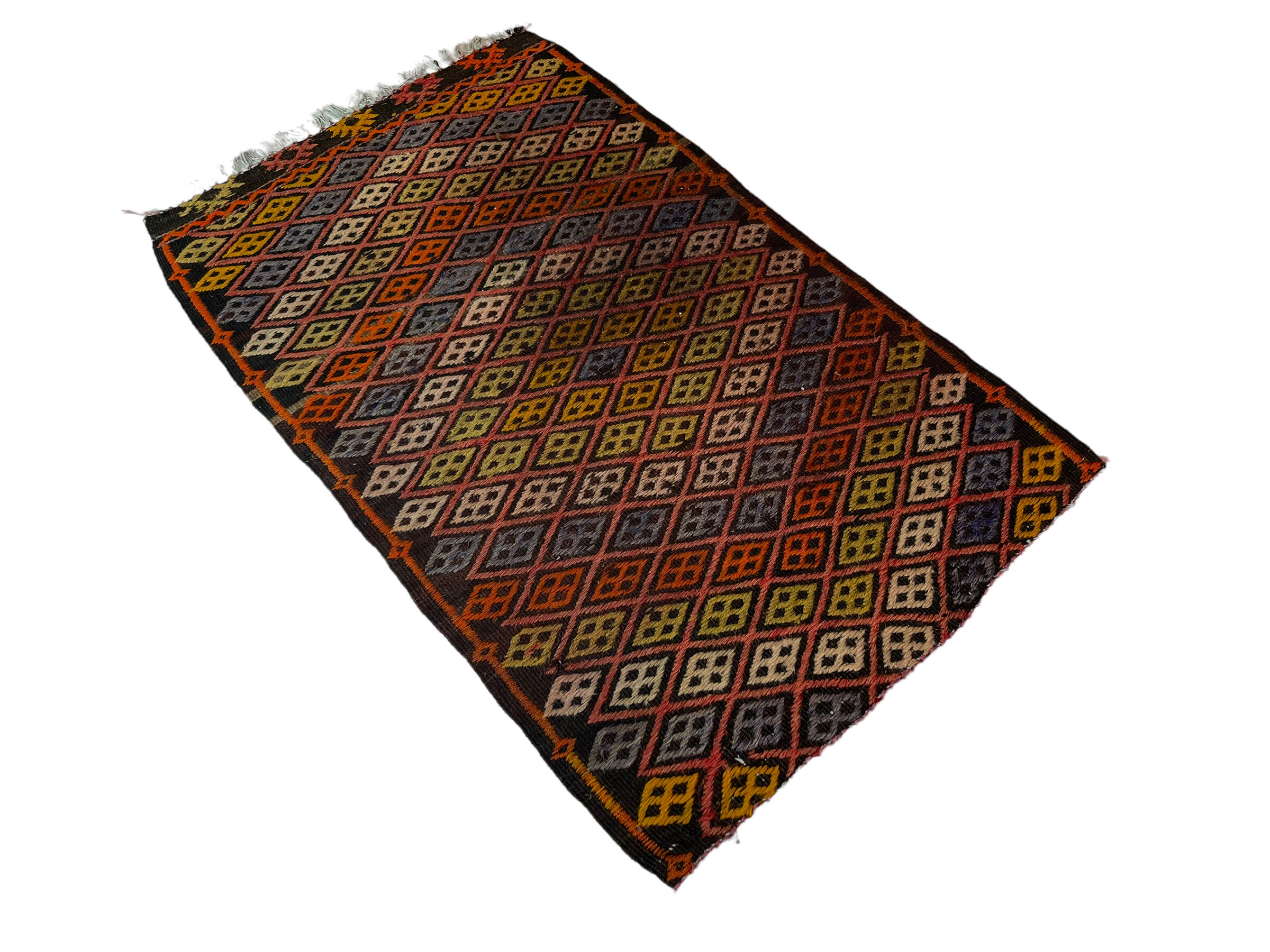 Vintage Turkish Kilim Rug , 77 x 50 cm
