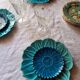 6 assiettes barbotine vintage Vallauris