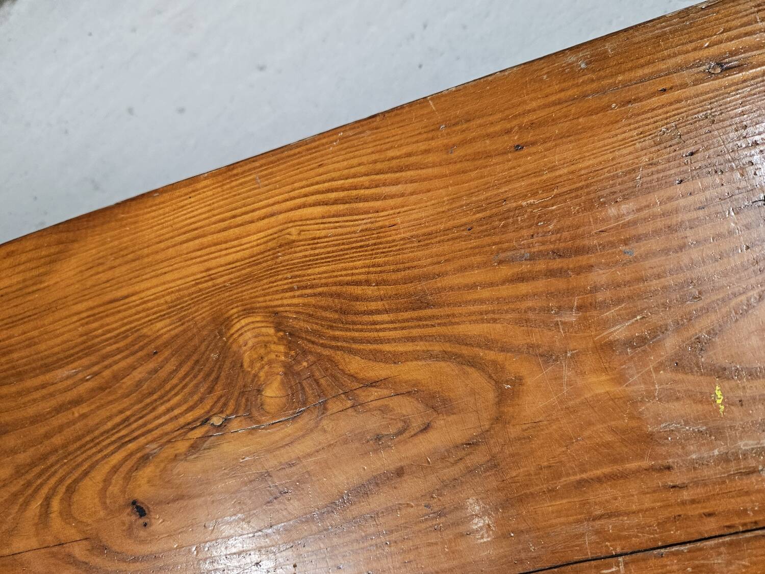 solid pine bench nursery school 1970 vintage