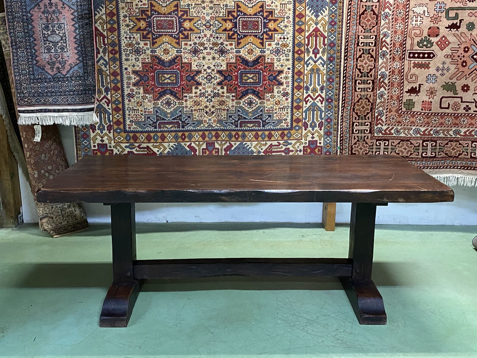 1930s oak monastery table