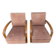 2 antique 1940 art deco armchairs to be restored