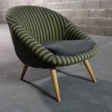 Fauteuil œuf  EGG années 50 style Jean Royere