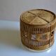 Bamboo and brass basket circa 1960 italy