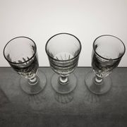 6 19th century wine/absinthe glasses