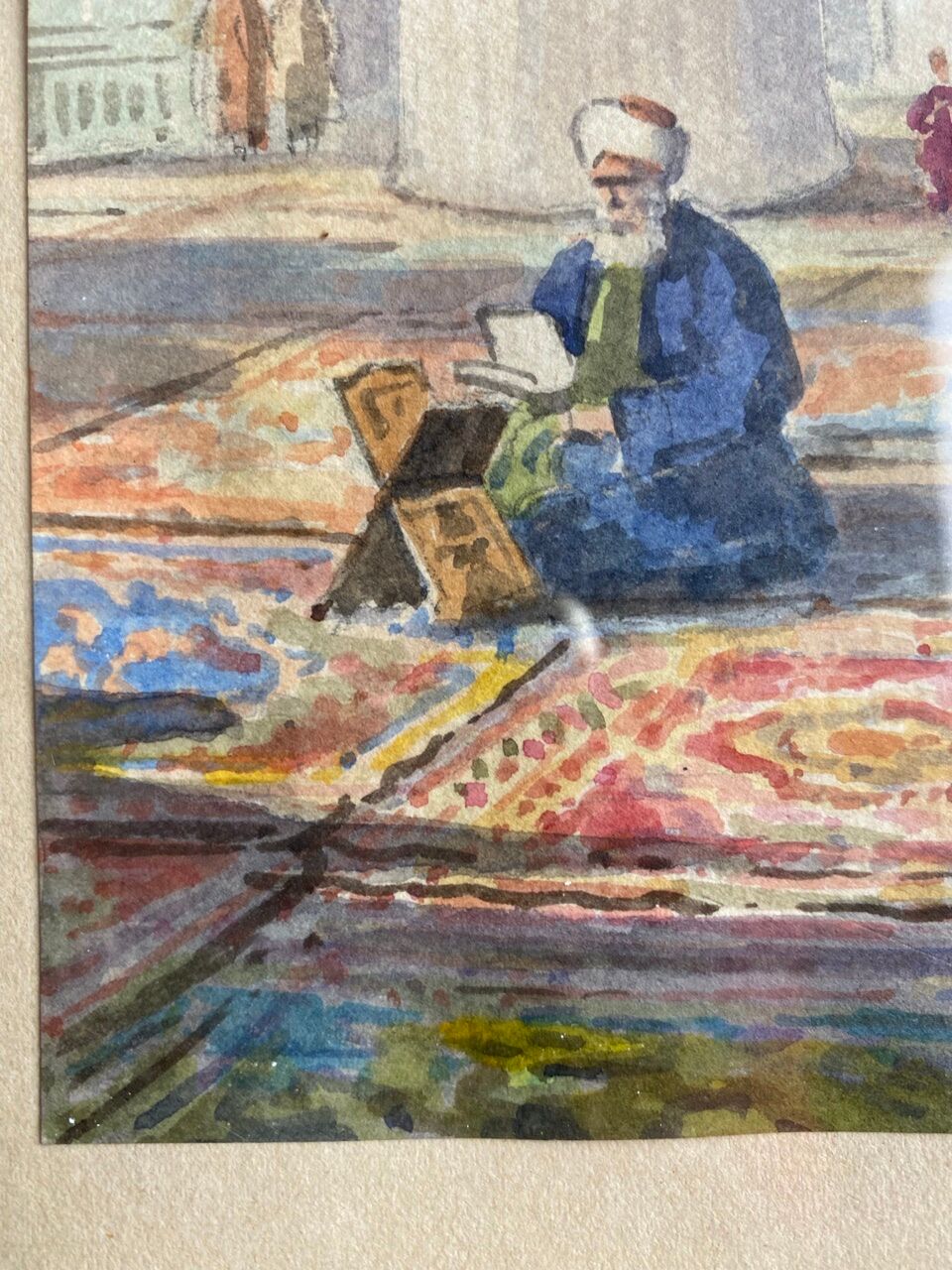 Old painting, orientalist school, signed Sheriff, early XX century