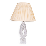 Daum France Crystal Glass table lamp 1965