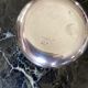 Old white silver metal cup Christofle numbered dimension