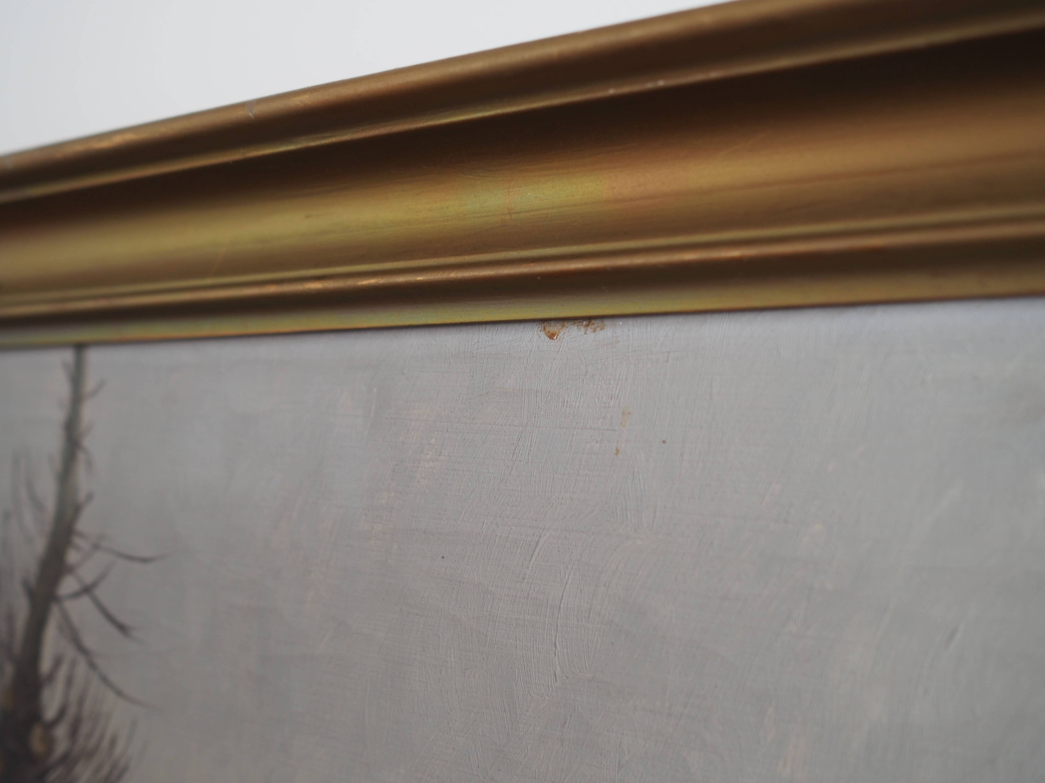 Painting „The Winterscape”, Scandinavian design, 1960s