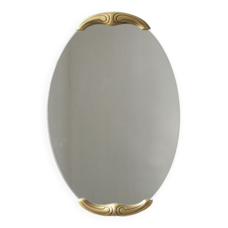 Mirror with brass frame 1960
