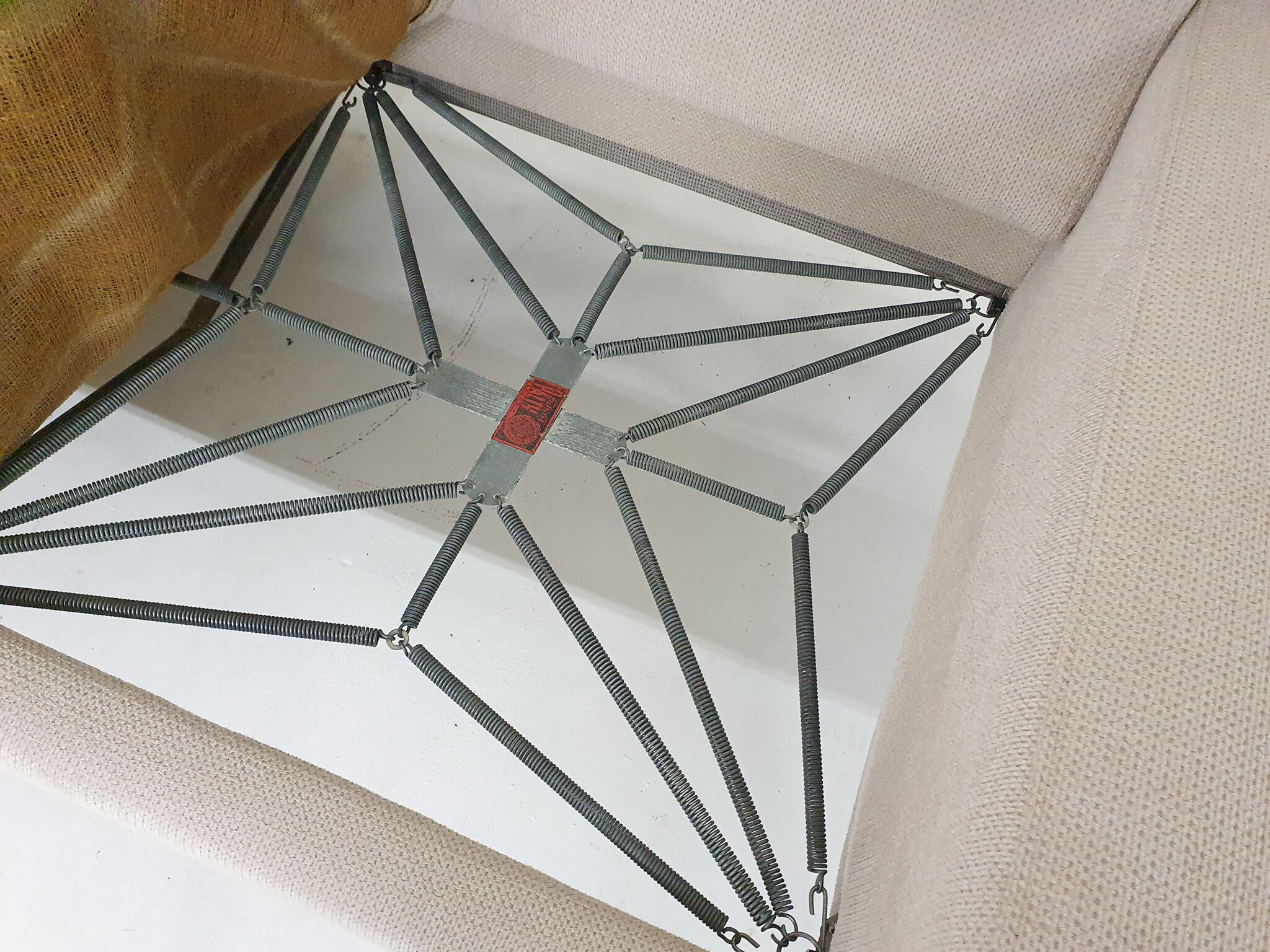 Canapé trois places attrb à gelderland, pays-bas années 1950