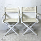 Paire de chaises pliantes