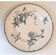 Large round ironstone platter with daisy decoration, KG Lunéville, 19th century