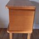 Scandinavian bedside oak compass feet 50-60s