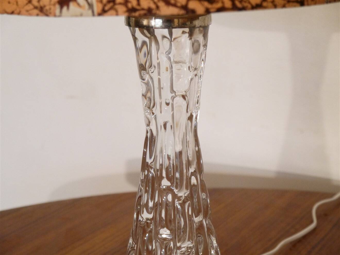 Pair of crystal lamps model RD477 by Carl Fagerlund