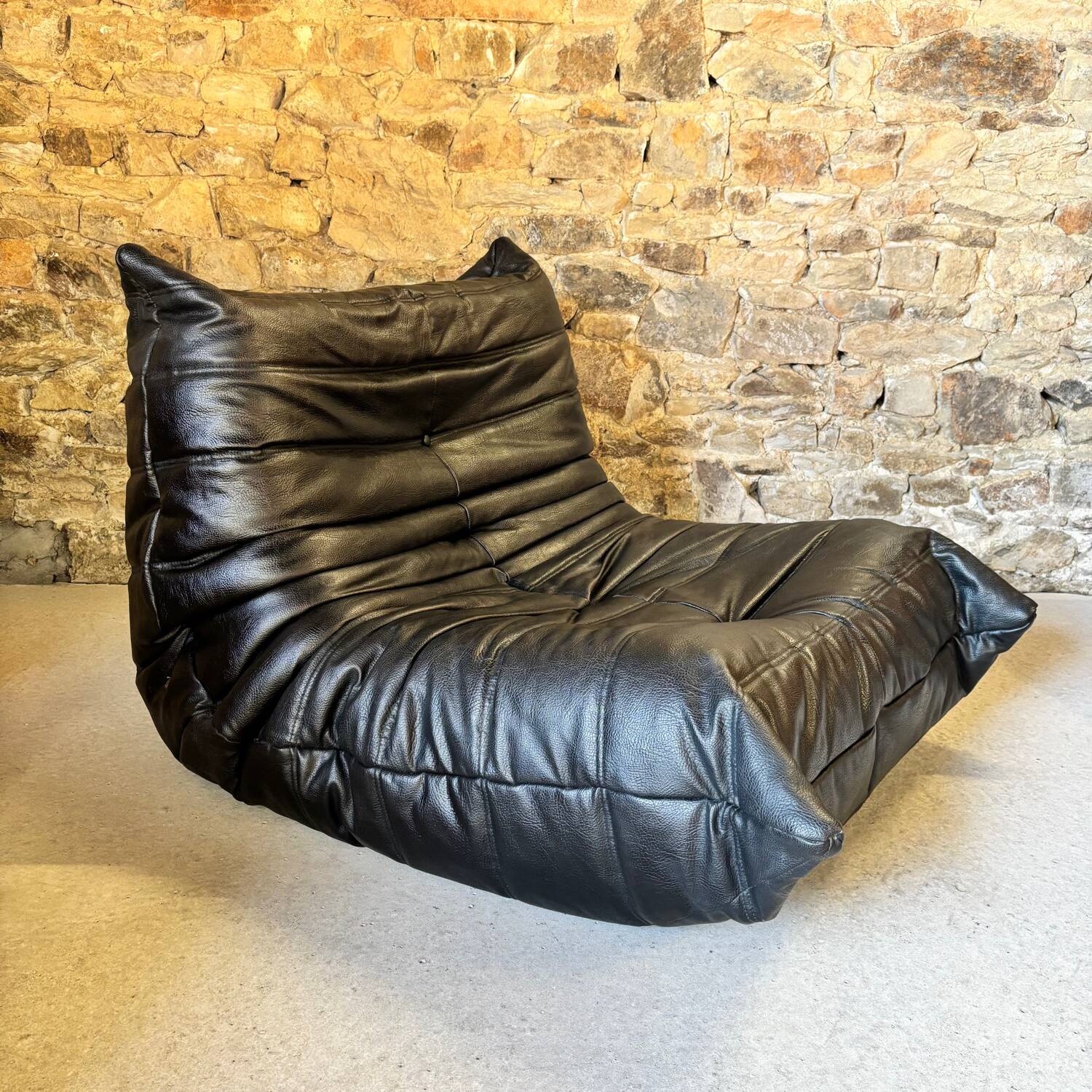 Togo leather armchair by Michel Ducaroy for Ligne Roset