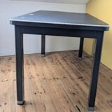 Industrial metal desk