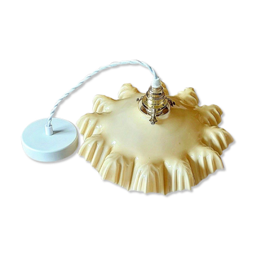 Vintage opaline pendant lamp