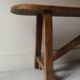 Rustic wooden bench, vintage 1960