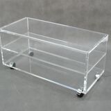 Vintage coffee table acrylic, 1980s