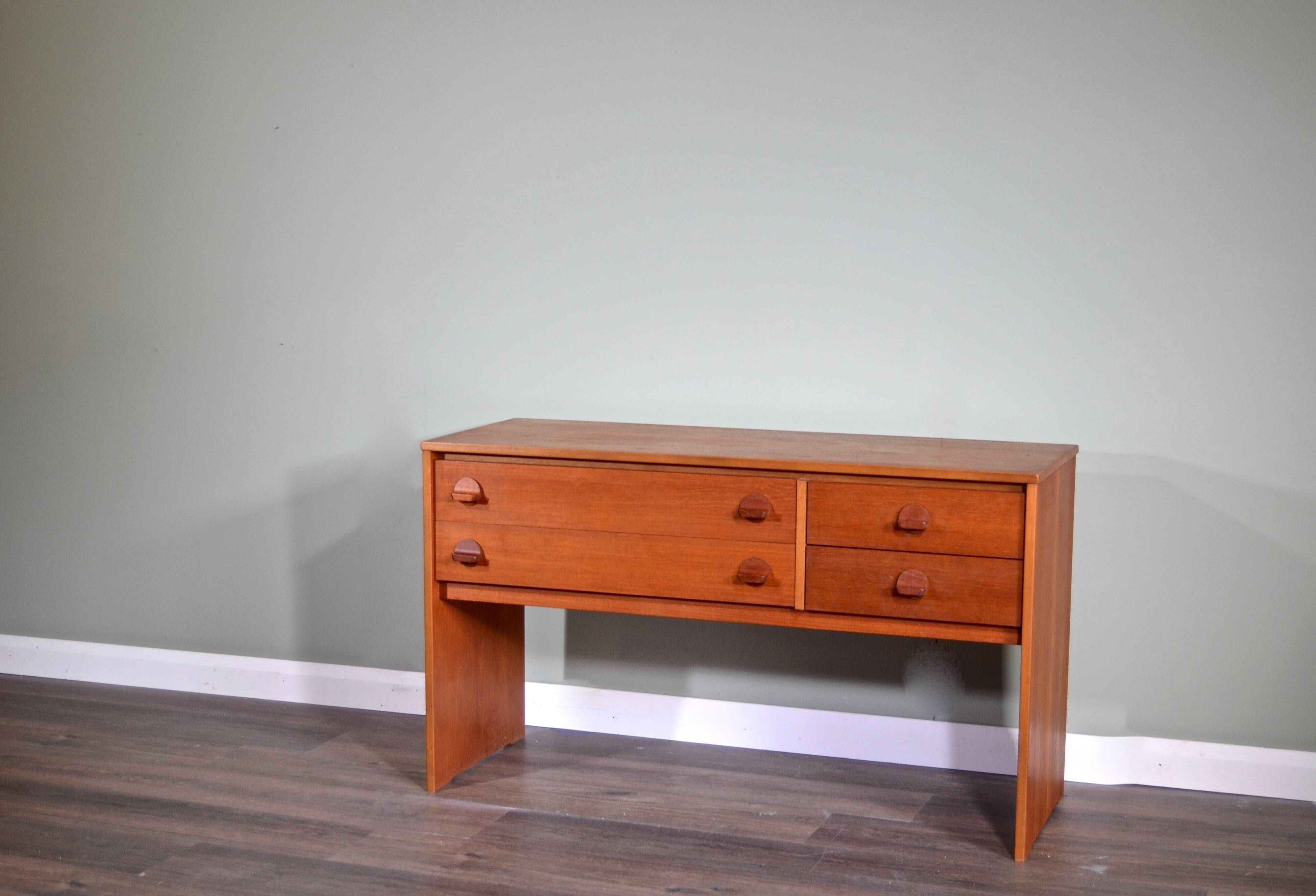 Vintage Midcentury 'Stag' Teak Console Table / Dressing Table