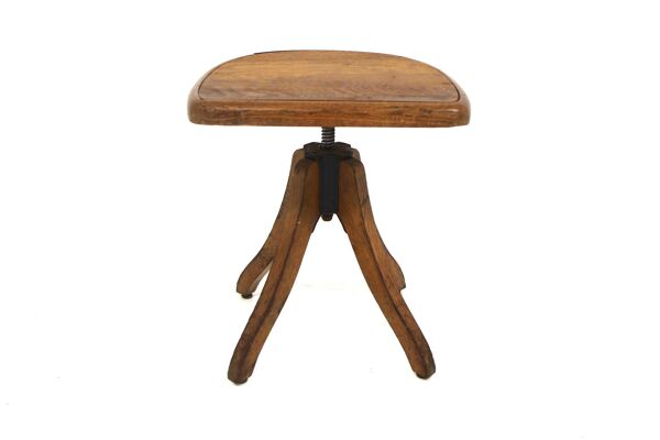 Tabouret tripode en pin, Suède, 1920