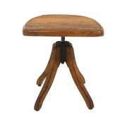 Tabouret tripode en pin, Suède, 1920
