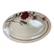 Plat faïence fleurs grenats modèle Artois Sarreguemines